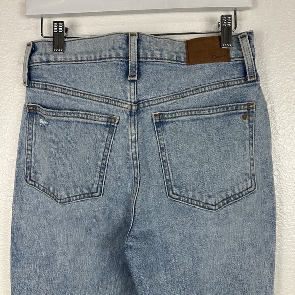 Madewell Jeans Women Size 26 Perfect Vintage Crop Straight High Rise Distressed - Picture 8 of 14